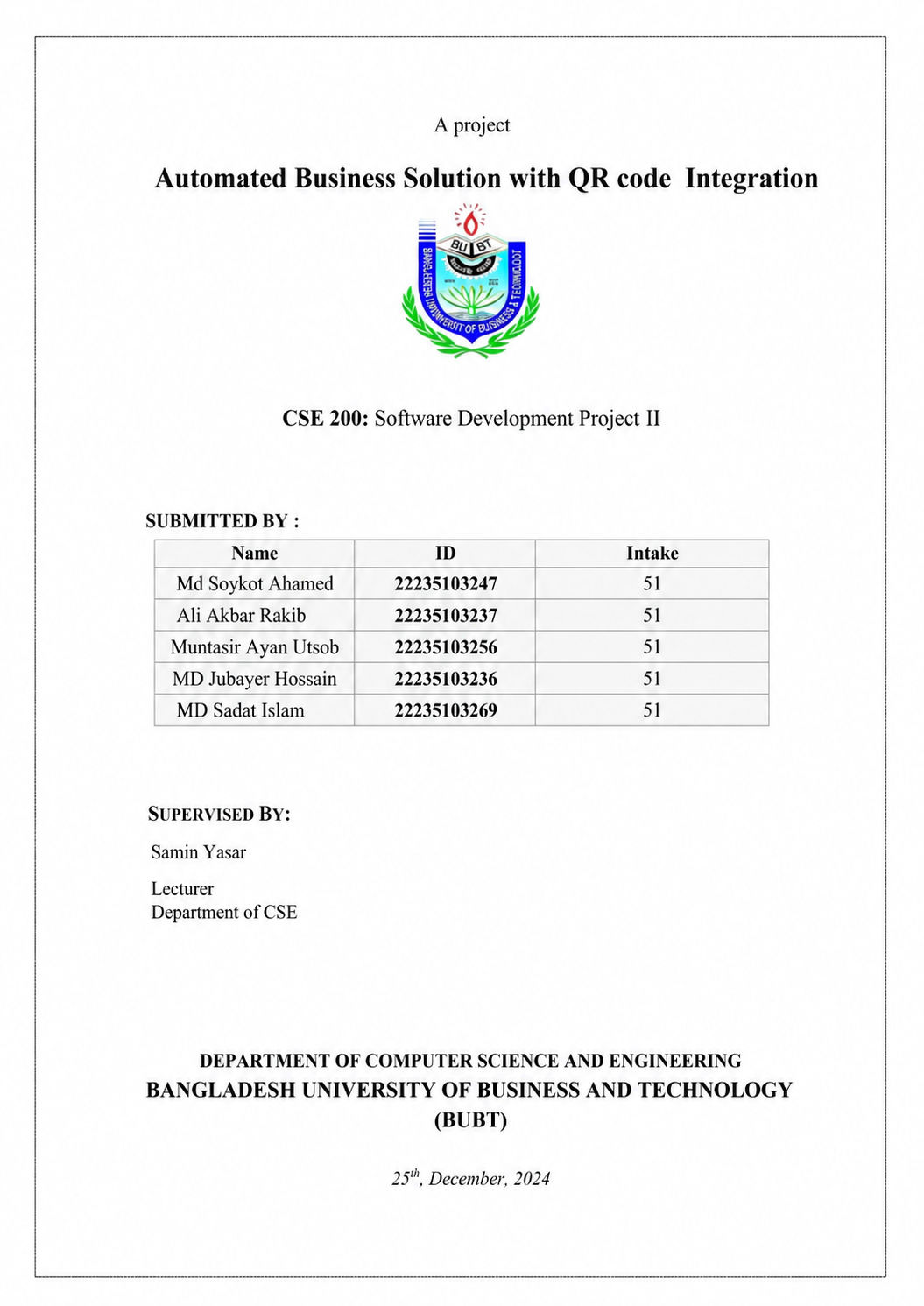 SDP 2 Report
